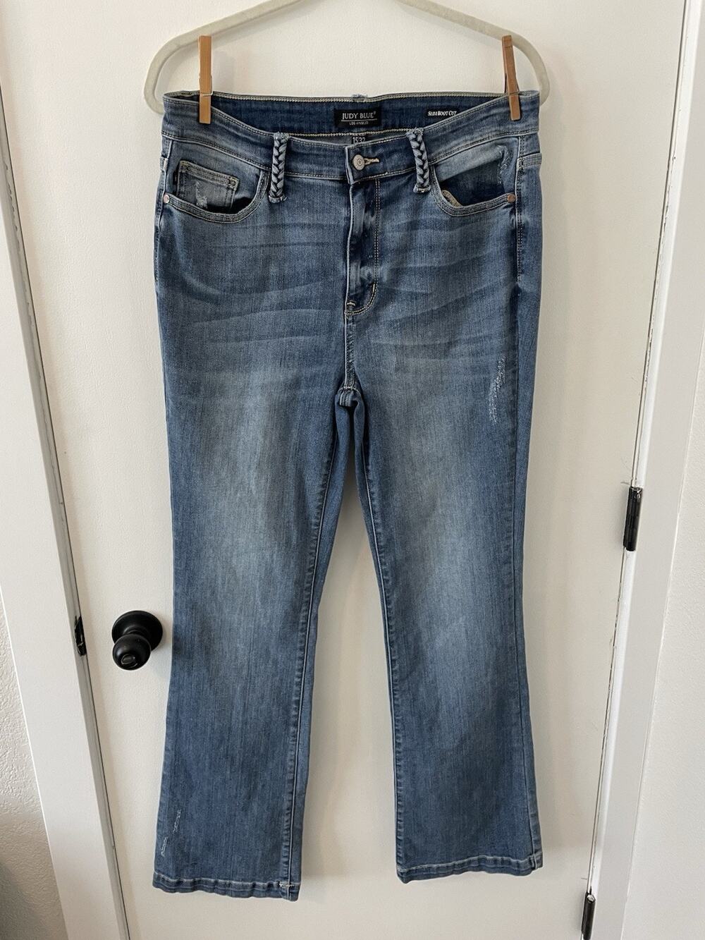 Judy Blue Slim Bootcut Jeans Womens 15/32 Medium Wash High Rise 0026